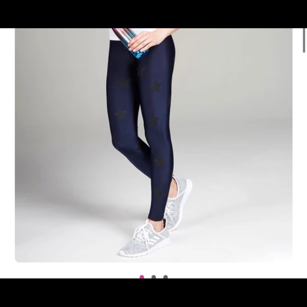 Terez Navy Leggings with Black stars
